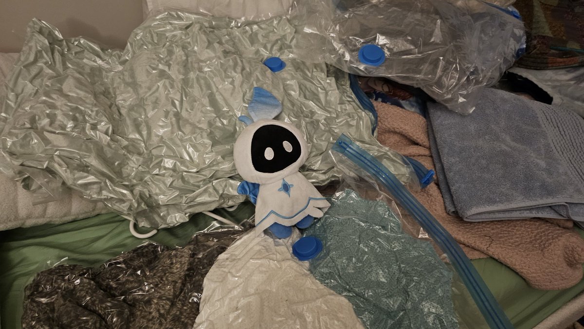 studio_hotaru's tweet photo. i'm vacuum sealing my winter clothes and venti is done with my shit https://t.co/vUm6kvXd2x