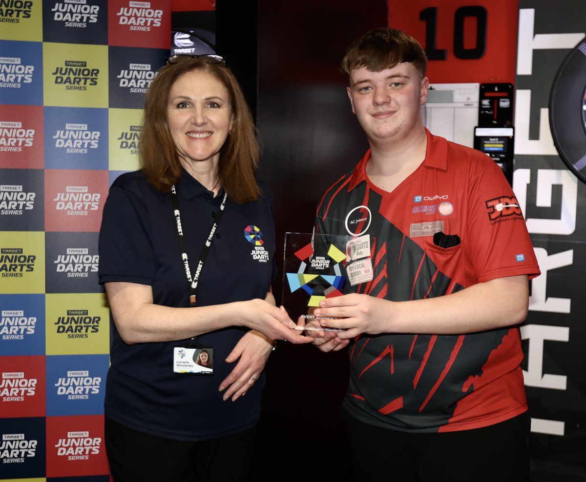 TargetDarts's tweet photo. What a tournament! ๐ฅ
64 players battled it out through every stageโฆ and only two made the final.
๐ Kyle Gilding takes the title!
๐ Huge respect to runner-up Jayden Walker
The future of darts is looking bright ๐ฏ
#TeamTarget #TargetJDS https://t.co/UfZGIaBDsi