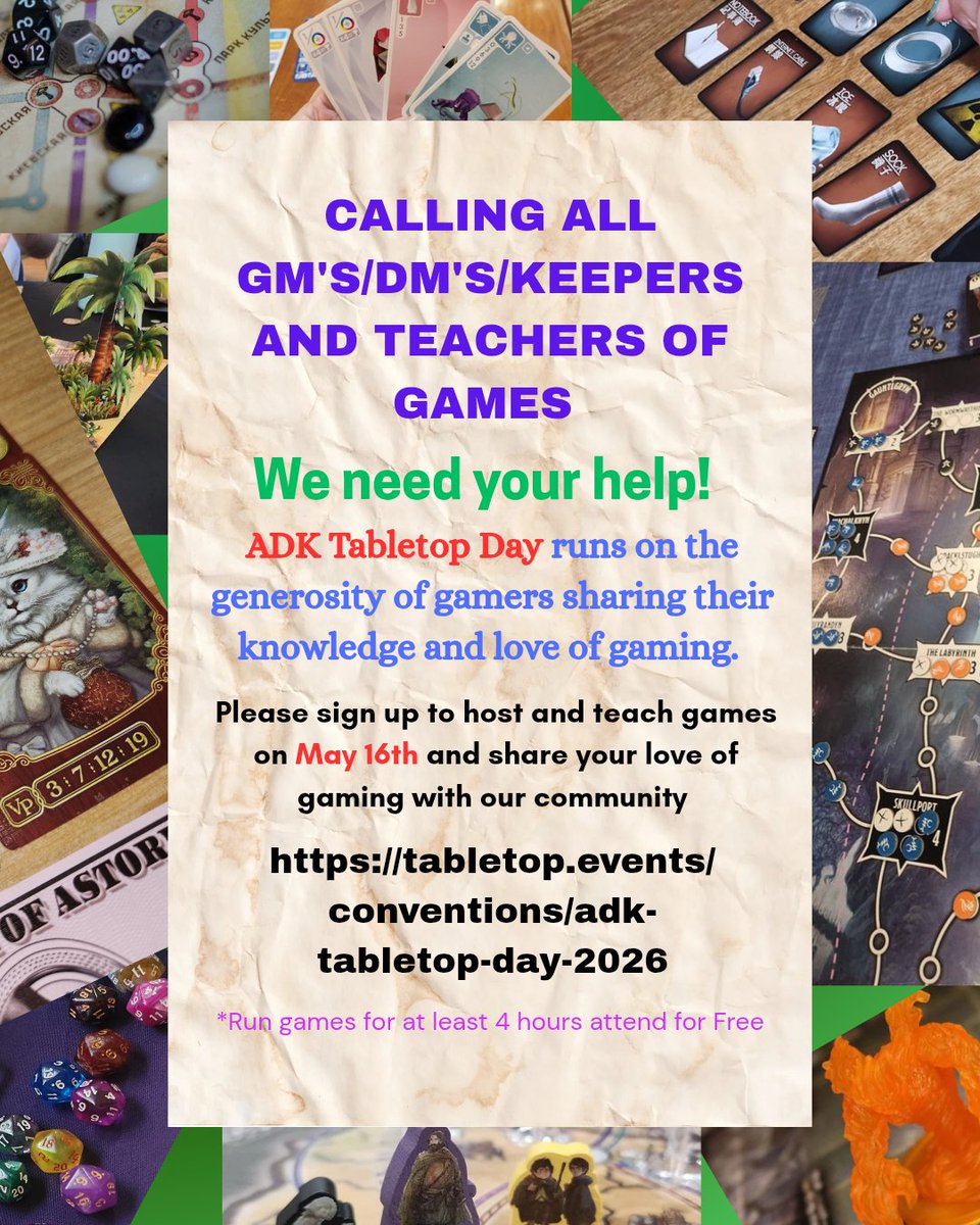 Starting schedule soon, still looking for people to run/teach games. Game Designer's welcome, too!