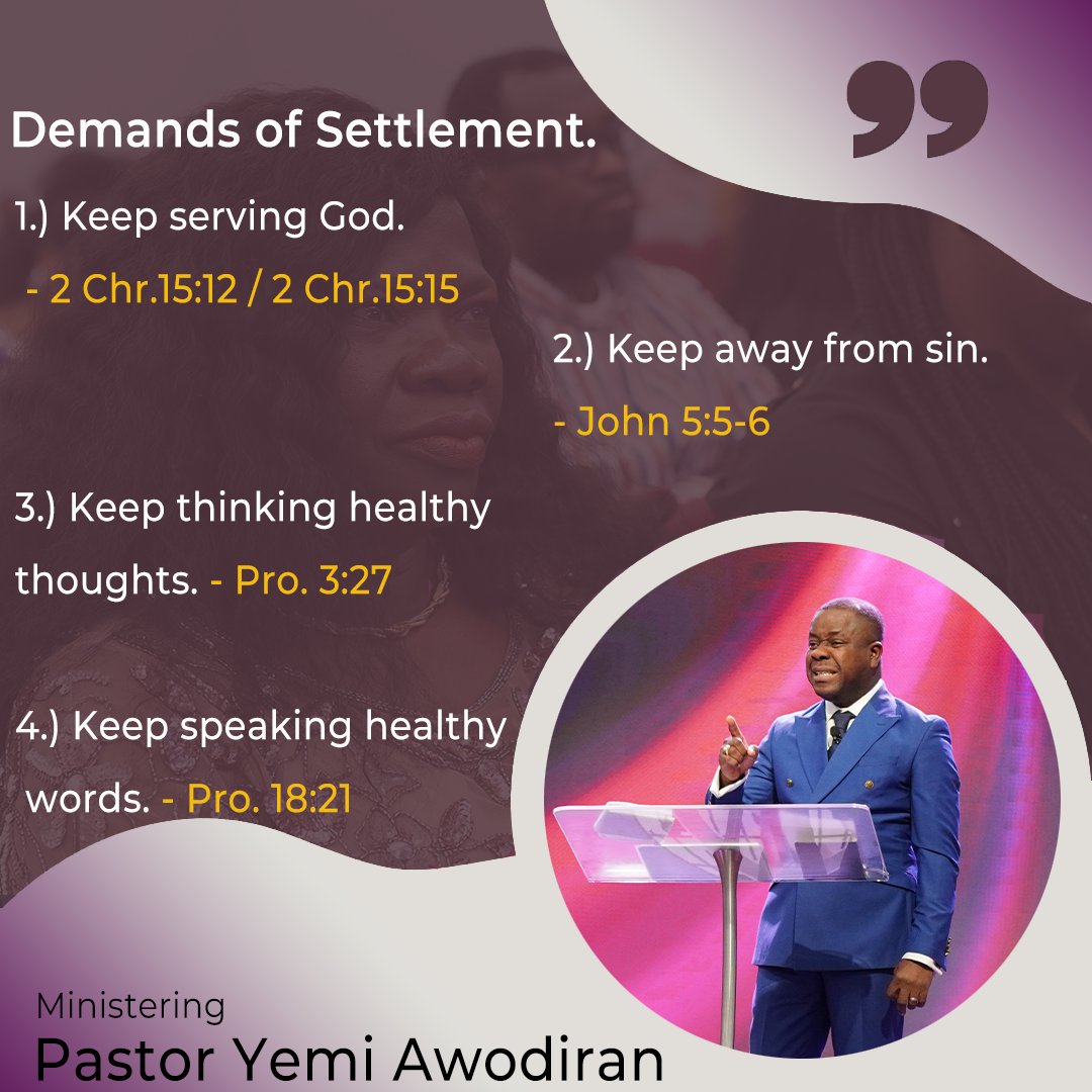 winnersedmonton's tweet photo. Teaching Series:
Understanding the Demands of Success (Pt. 5)
Message Focus: The Factor of Sacrifice
Pastor Yemi Awodiran
"Without scars you cannot be a star and that scar is Sacrifice"
#SettlementService
#LfcLiveService
#OpenDoors2026
#Winnerschapeledmonton https://t.co/V4jy8kr3TA