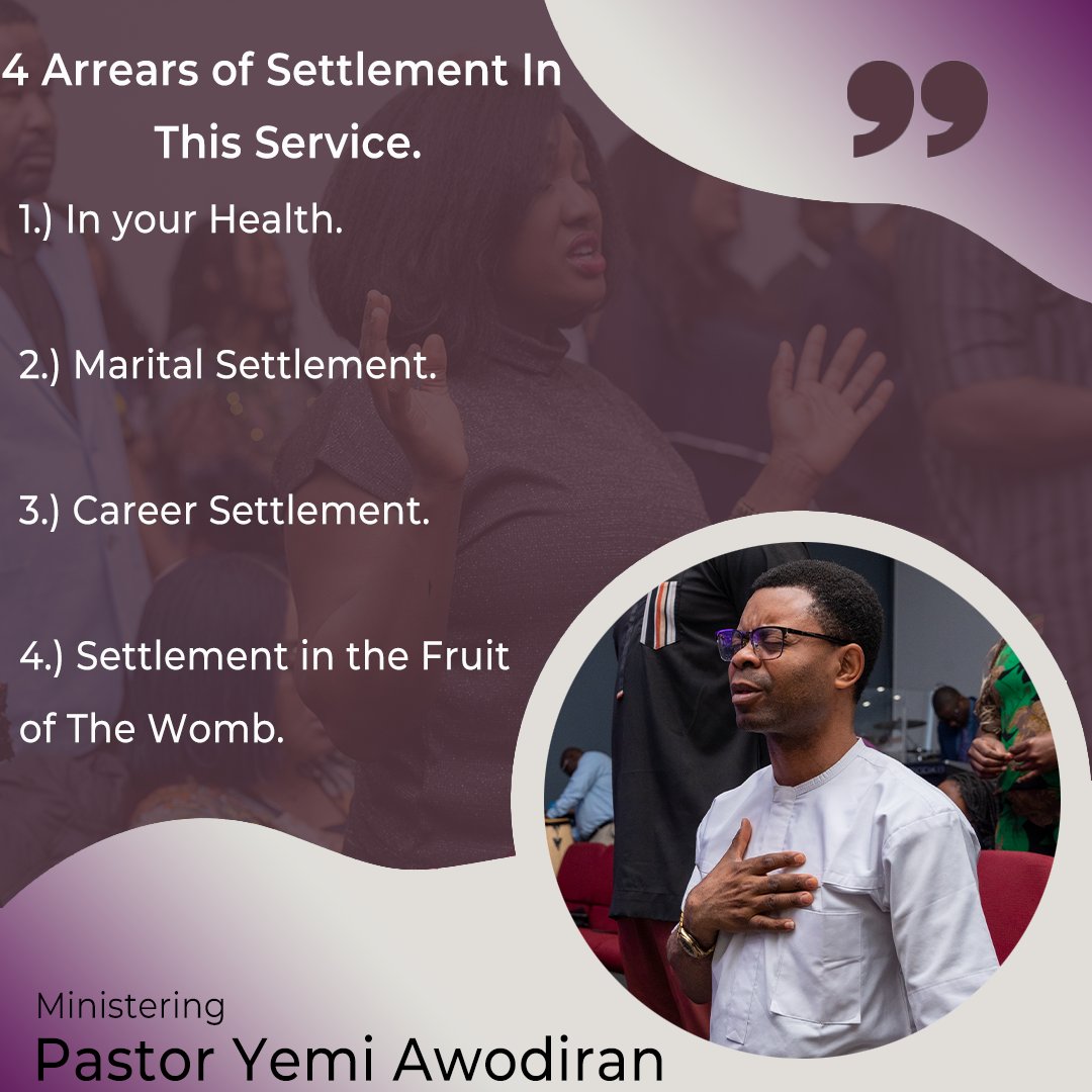 winnersedmonton's tweet photo. Teaching Series:
Understanding the Demands of Success (Pt. 5)
Message Focus: The Factor of Sacrifice
Pastor Yemi Awodiran
"Without scars you cannot be a star and that scar is Sacrifice"
#SettlementService
#LfcLiveService
#OpenDoors2026
#Winnerschapeledmonton https://t.co/V4jy8kr3TA