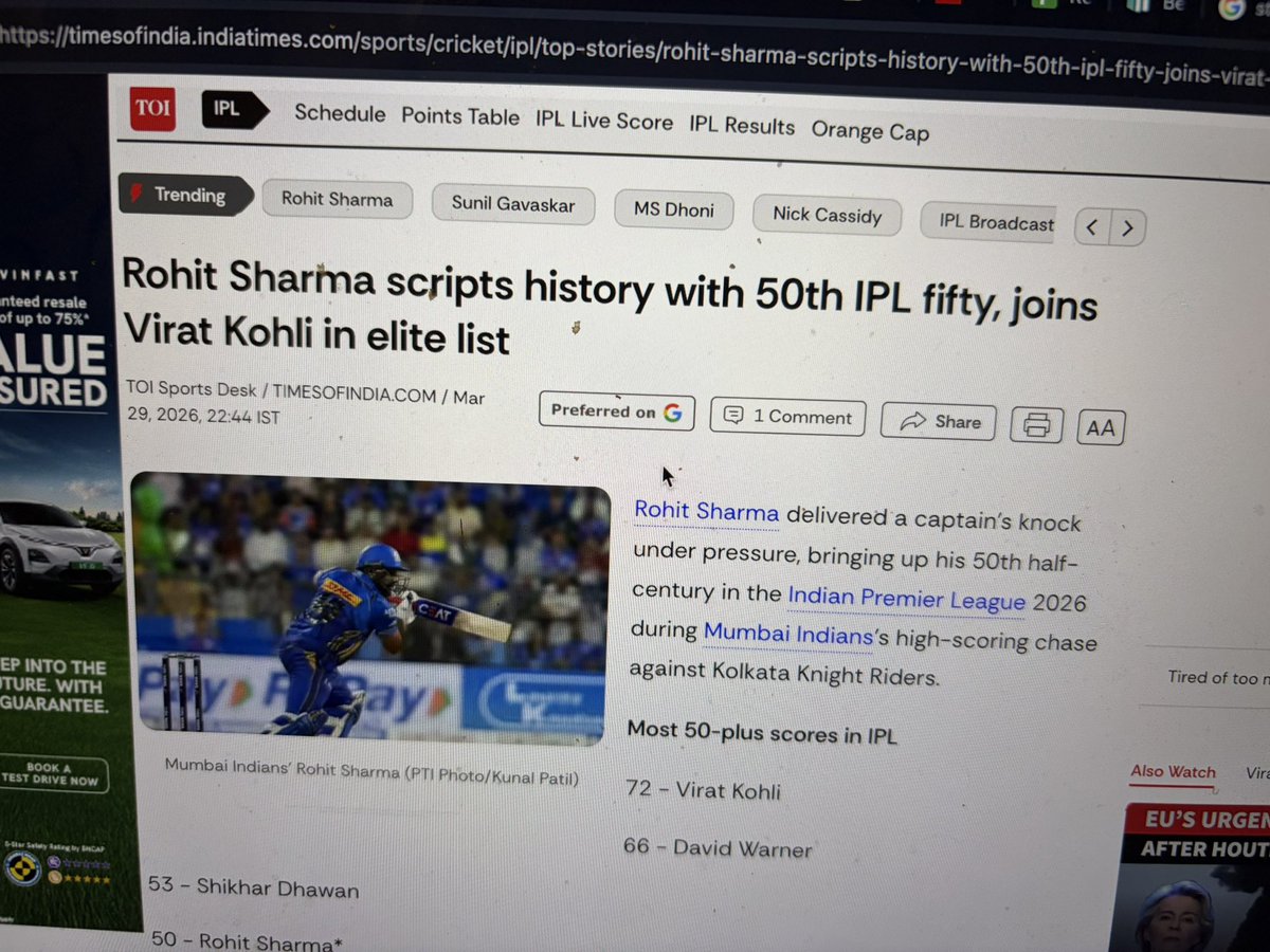 sidbahuja's tweet photo. @timesofindia when did @ImRo45  become captain of MI again? 😁😀 https://t.co/lrQMOLQgtb