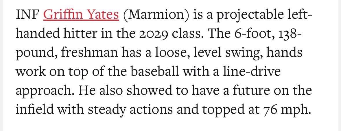 griffyates2010's tweet photo. Thanks @PrepBaseballIL for the mention in your Joliet Pre-Season ID takeaways. @baseballcadets @RhinoBaseball https://t.co/lu3aLpTJK6