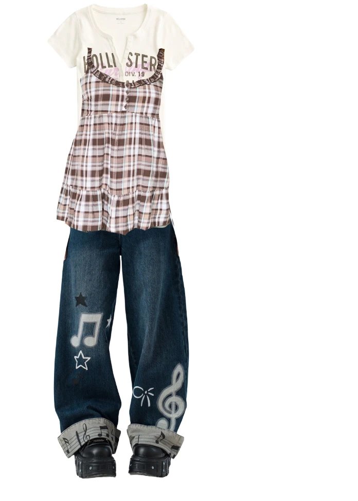 outfit planning~ boy am i so damn happy 2010s are coming back actually like plain ass clothing like henleys and camis will no longer be frowned upon by society i feel so alive!!!!!