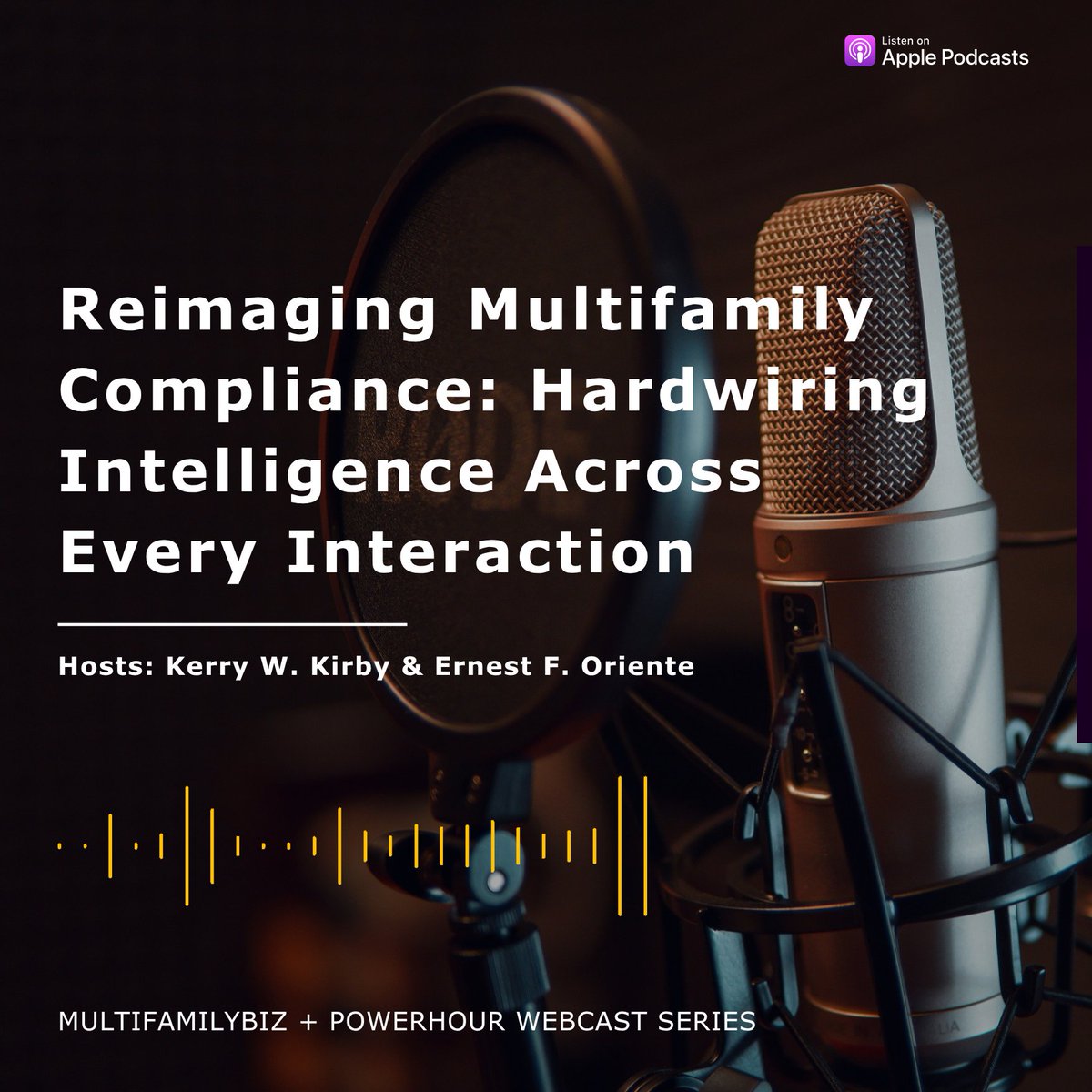 Listen to my latest #podcast - Reimaging Multifamily Compliance: Hardwiring Intelligence Across Every Interaction – NOW STREAMING: bit.ly/ComplyPodcast / / #Multifamily #PropTech