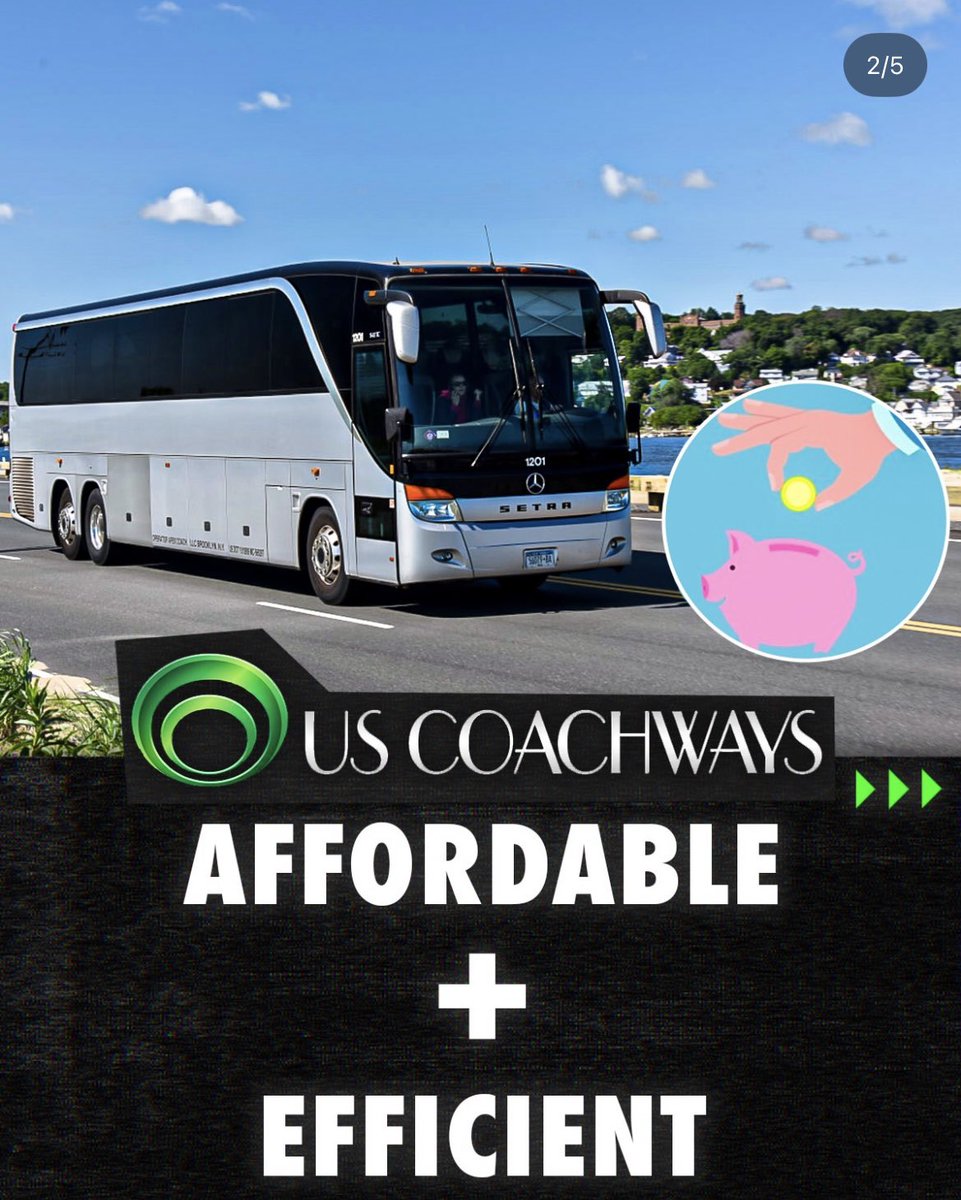 USCoachways's tweet photo. Book your next trip or event with US Coachways by tapping the link in our bio! https://t.co/dosiXo7s3I