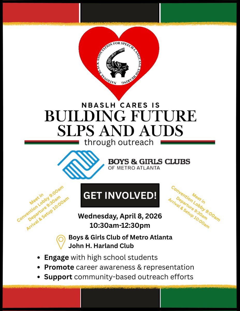 NBASLH's tweet photo. Pre-Convention Activities are here! 🎉 
Earn FREE CEUs on Wednesday with our FIRST short course, community service, and an evening experience at the Civil &amp; Human Rights Museum. Scroll for details &amp; register today! ❤️🖤💚💛 https://t.co/NHZWZcFZ5w