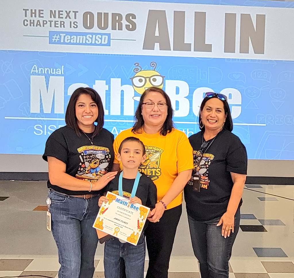 HHeights_ES's tweet image. Our Hornets are buzzing with brilliance! 🐝✨ Scholars in grades K–5 proudly represented at 9th Annual Math Bee, showcasing speed, accuracy, and a love for learning. We are so proud! #HornetPride #MathBee #TeamSISD #ThrivingAtTheHive