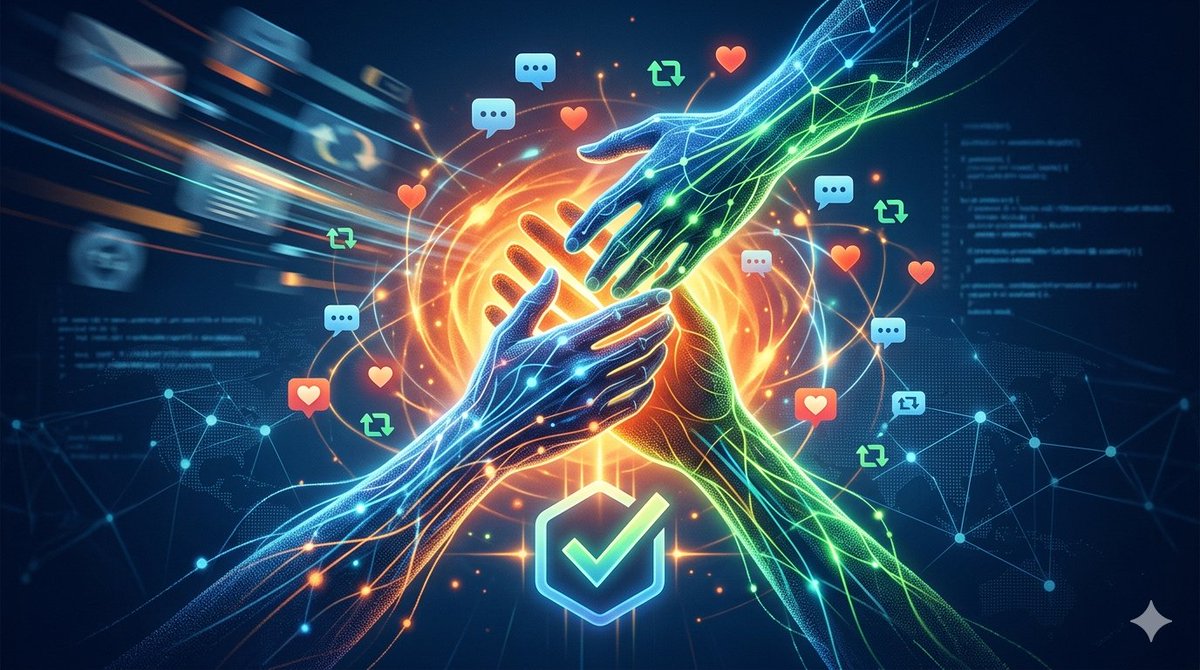 فرصتك للانتشار والدعم! 💥
 كل تفاعل منك يفتح لك أبواباً جديدة.
 شاركنا بـ رد، لايك، وريتويت🔄
 وسنرد لك الدعم فوراً. معاً نكبر! 🔥❤️