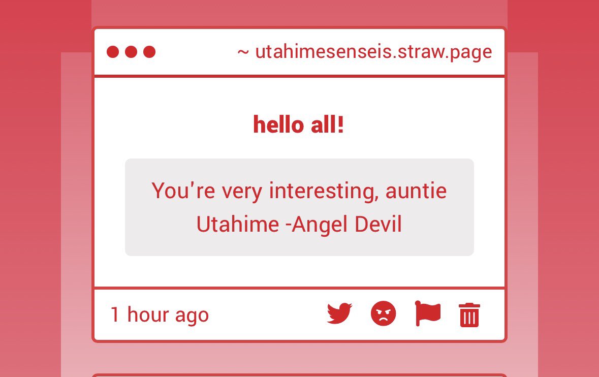 Thank you I suppose? :)