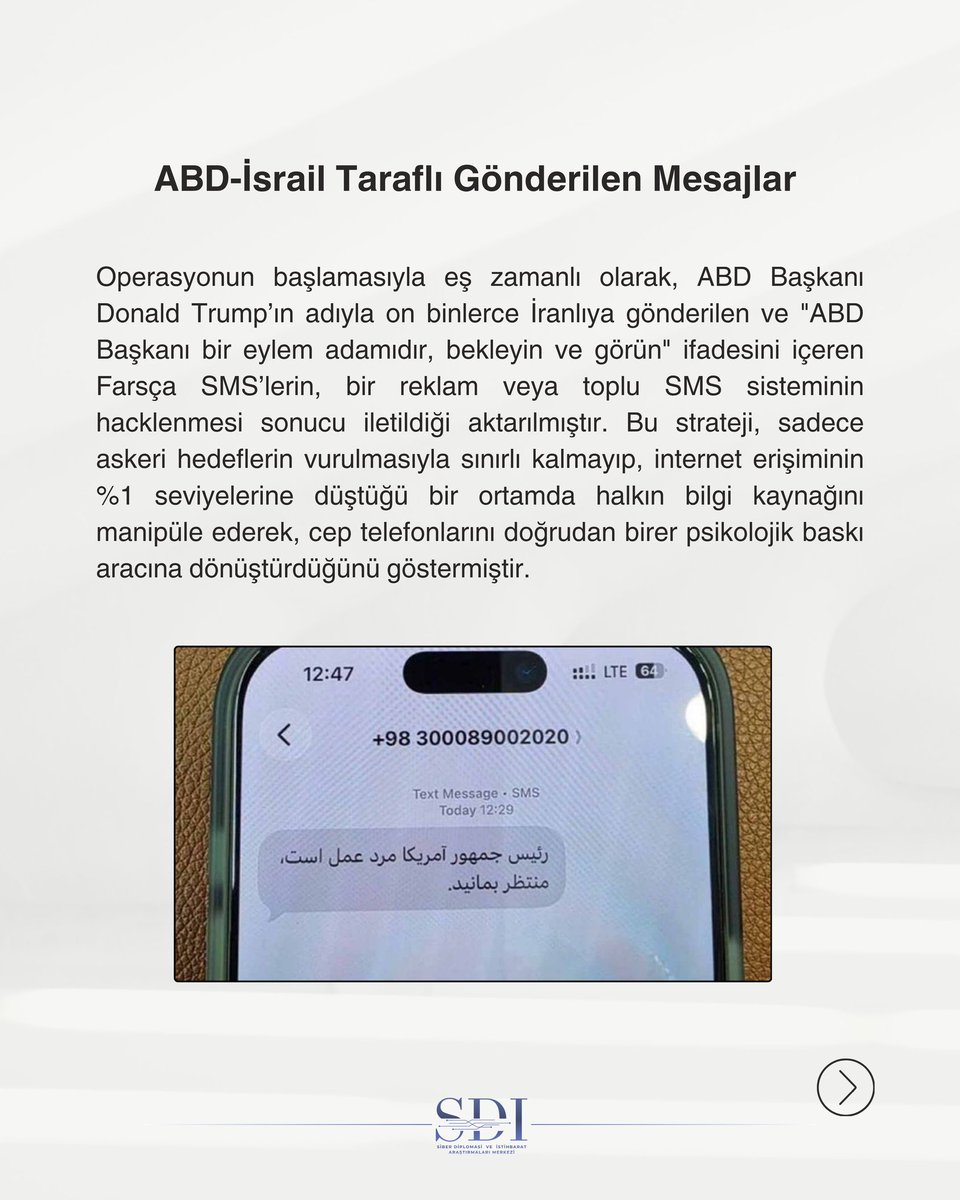 Siber Diplomasi & İstihbarat Araştırmaları Merkezi tweet media
