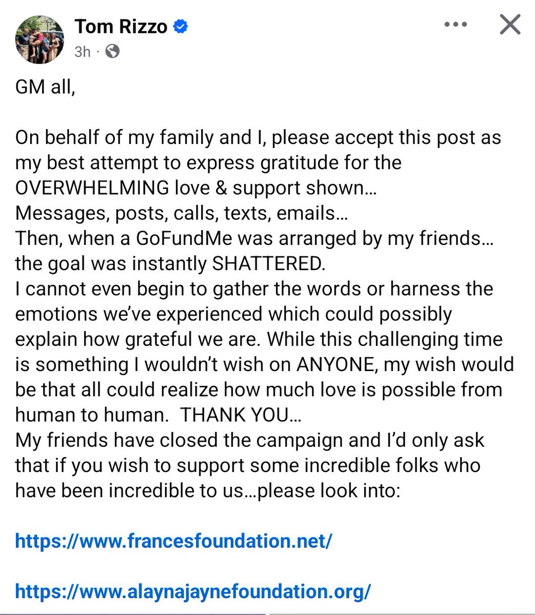 k_guarez's tweet image. For those without fb: Tom Rizzo shared this post this morning. I've included the links he shared below. 🫶🏼💙 #OPLive #OPNation #Reelz  

francesfoundation.net/?fbclid=IwdGRj…

alaynajaynefoundation.org/?fbclid=IwdGRj…