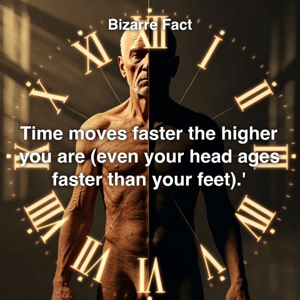 SHATTASON's tweet image. Did You Know🫵🏾

Time moves faster the higher you are (even your head ages faster than your feet).

#FunFact #FactsMatter #FactCheckWithGrok