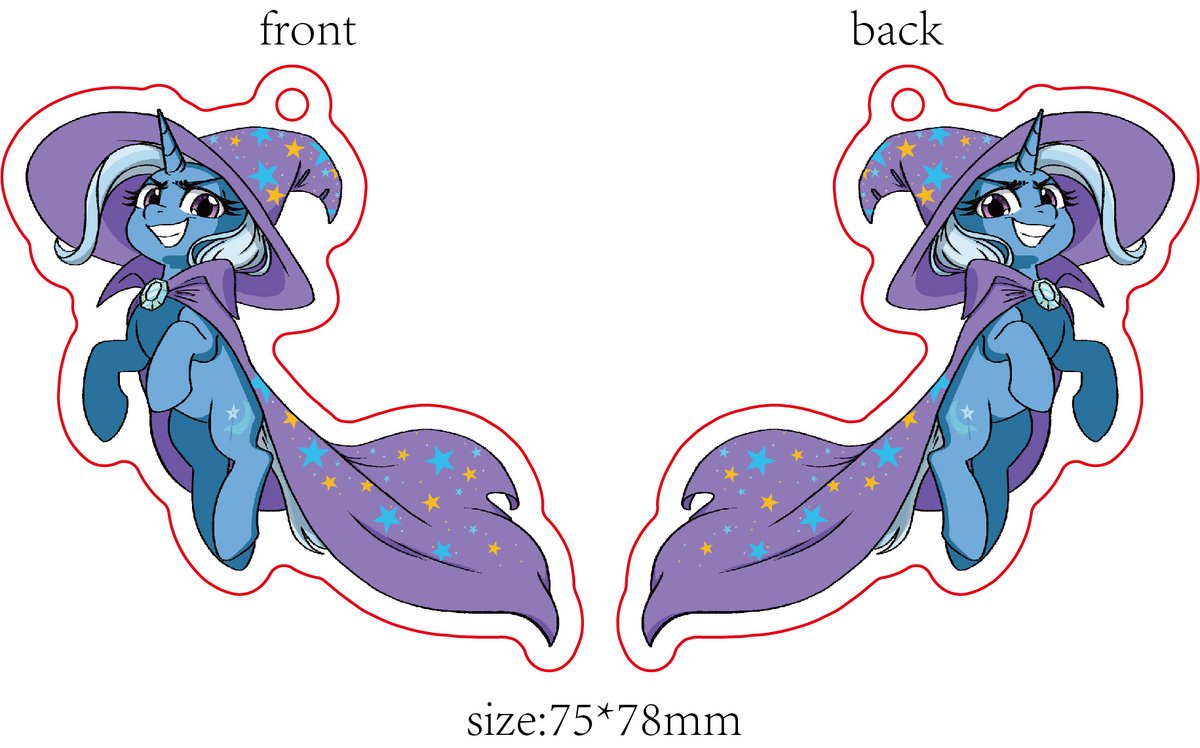 derpydoodesigns's tweet photo. I'm working on some car air fresheners because why not! Experiment!

This one is obviously for Trixie, who smells like a goddess, she is covered in Chanel No5 💸💎😜

#mlp #mlpart #mlpfanart #mlpg4 #trixielulamoon #trixie #mylittlepony #pony #design https://t.co/sZQMOTcKK8