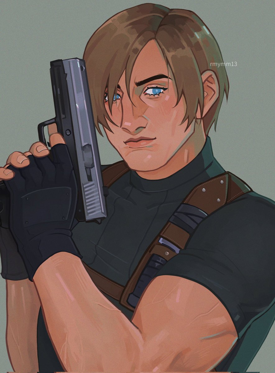 rmymm13's tweet photo. [insert corny one liner here] #LeonKennedy #residentevil https://t.co/XESQJ7P615