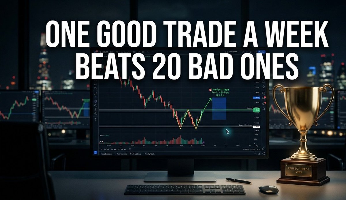 linkinBio101's tweet photo. They wait for the highest probability setups and execute with precision. One perfect SMC trade can make your whole week. Stop forcing trades and start waiting for A+ setups only. FREE guide — link in bio 👆

#QualityOverQuantity #TradingStrategy #SmartMoneyConcept #SMCTrading https://t.co/fGWXLF2iNE