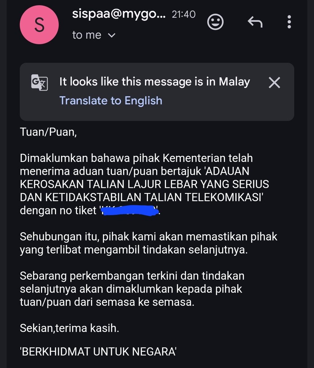 Iqram730's tweet photo. Terpaksa buat report di kementerian komunikasi....sebab report sudah  dengan pihak @unifi  tidak ada tindakan....report dengan @MCMC_RASMI  pun sama juga tidak ada tindakan.. https://t.co/11vbWQXeCb