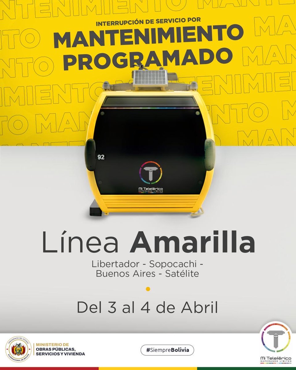 Mi Teleférico tweet media