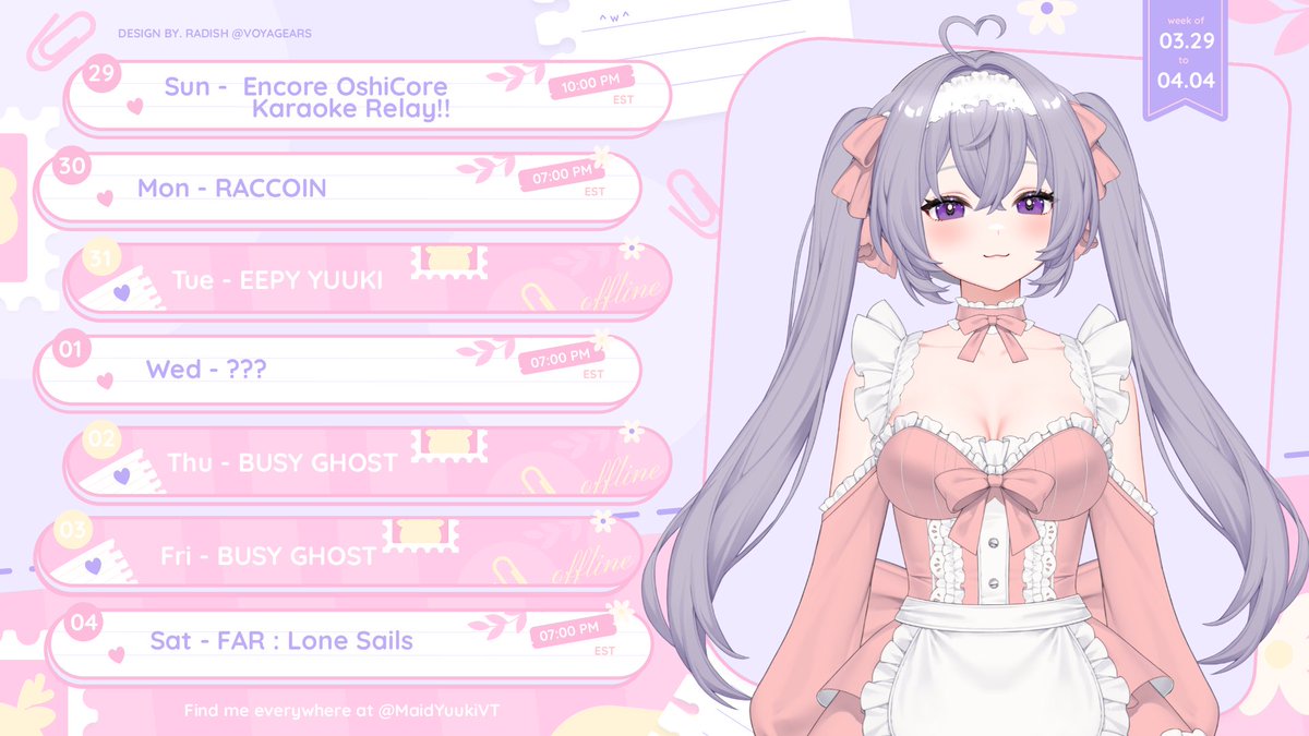 Maid Yuuki 👻🎀 【 OshiCore | Love-Chu!💖 】 tweet media