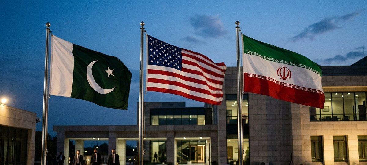 Bullioners's tweet photo. 🇵🇰 BREAKING: Pakistan to host U.S.-Iran Peace Talks
​Foreign Minister Ishaq Dar confirms Islamabad will soon host negotiations between the U.S. and Iran to end the ongoing war.  
​#Pakistan #Iran #USA #IslamabadTalks #Diplomacy https://t.co/lTi2cpVCRl
