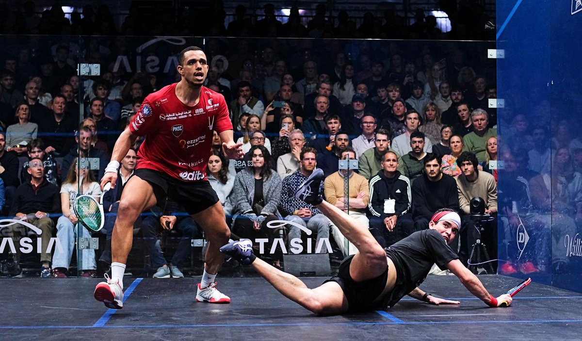 OPTASIAsquash's tweet photo. What a men's final we had !!

F : [1] Mostafa Asal (Egy) 3-2 [3] Diego Elias (Per)  11-8, 5-11, 11-5, 10-12, 11-5 (93m) https://t.co/hiIk3uqe1k