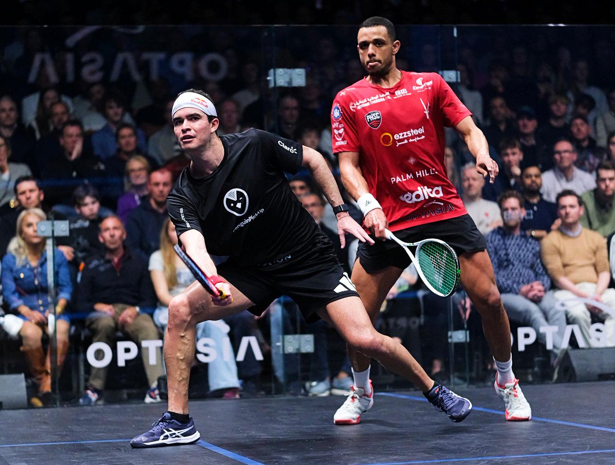 OPTASIAsquash's tweet photo. What a men's final we had !!

F : [1] Mostafa Asal (Egy) 3-2 [3] Diego Elias (Per)  11-8, 5-11, 11-5, 10-12, 11-5 (93m) https://t.co/hiIk3uqe1k