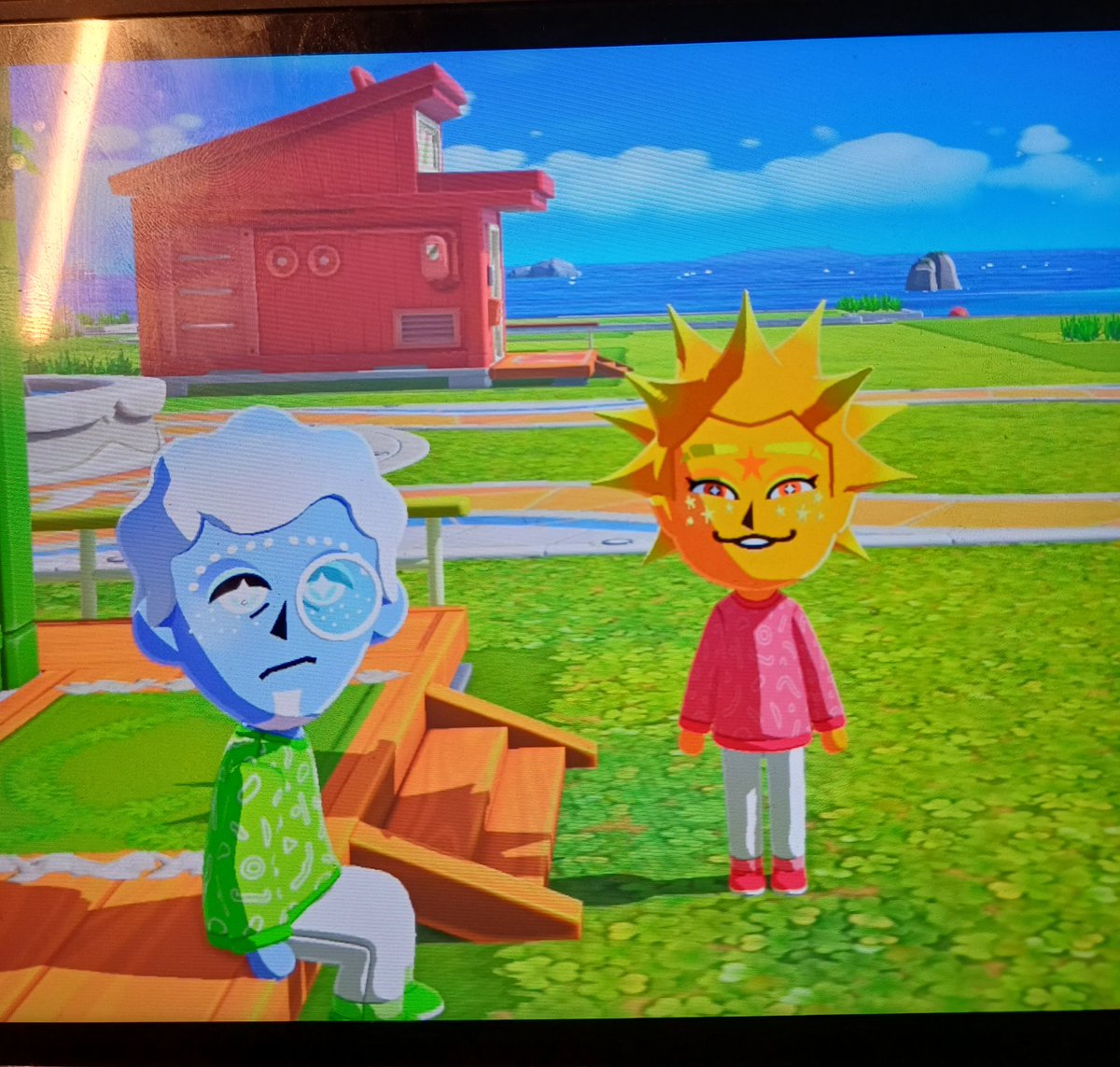 MauranPeters's tweet photo. @JoJoJosiah_ I made two cool looking miis who became two OC's with a bunch of lore imidiatly and i love them so much! 

Shimmer and Gloom are very powerful beings who are able to play god on the island. Shimmer plays around with everyone while Gloom uses his powers to help miis' problems. https://t.co/8Pgo07ZP2F