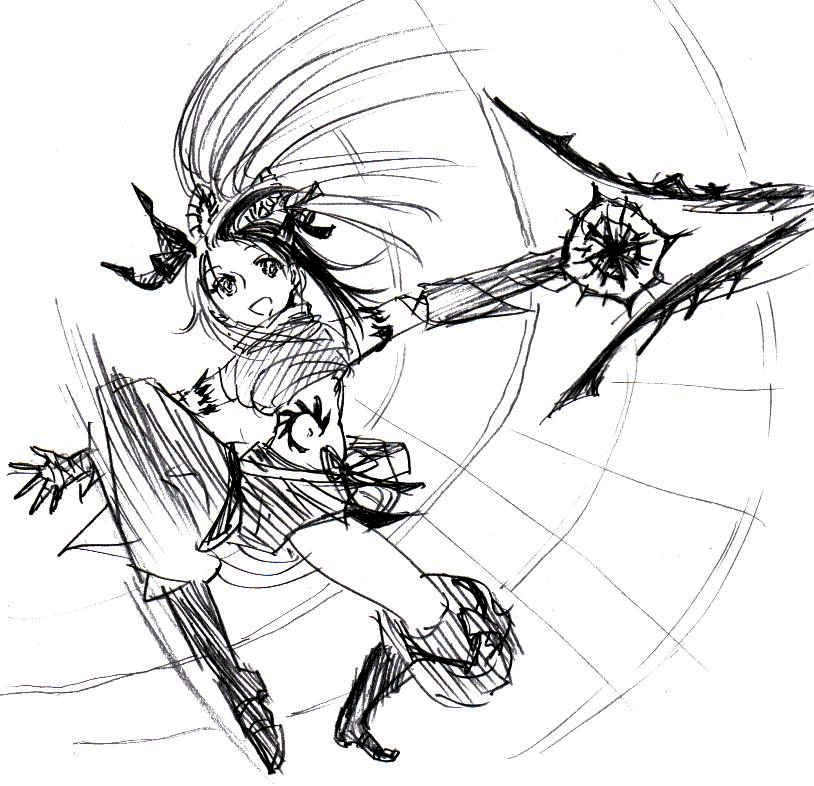 月歌のバトルはまるでダンスを見ているようだ。 #鵺の陰陽師 #wj18 