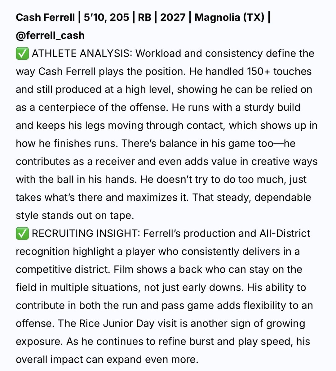 Cash Ferrell tweet media