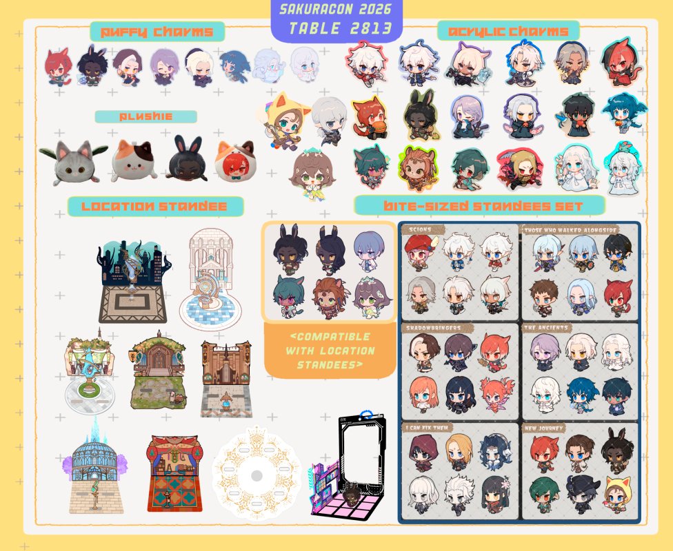 krawark's tweet photo. My #sakuracon2026 catalog uhhhhhhhhhhhhhh table is 2813!
I will also bring my fanfes sticker for WoL trade✌️ https://t.co/J9r2zw7JZB