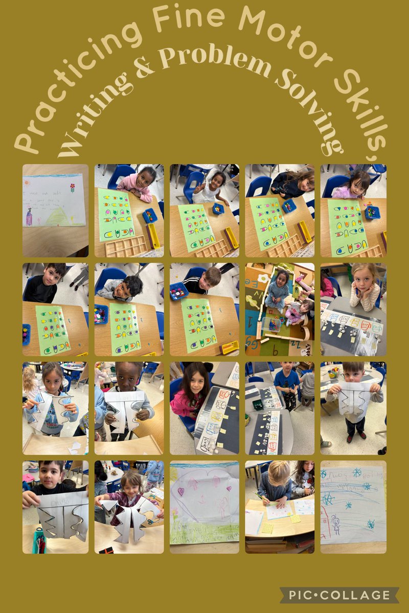 ECLearnings's tweet photo. KG-A’s Play Based Learning Through Drawings, Writing One Sentence Stories and Problem Solving When Building Together in a Team! Counting and Grouping to 100.

#SEL #ProblemSolving #SentenceBuilding #MotorSkills #StRitaOCSB https://t.co/kSR4XBAH9t