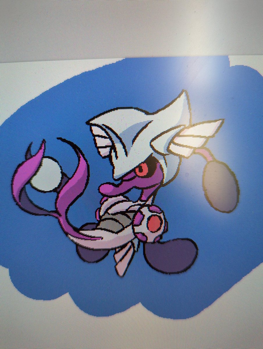 PinkPalkia's tweet photo. My newest fusion sprites and their WIP concepts. 
Had to turn up that StarForce music to get them done. 
#pokemon #pixelart #palkia #pokemoninfinitefusion https://t.co/fOkki1Wsql