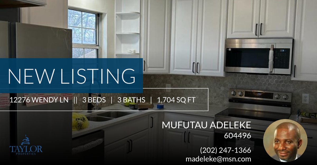 flexagent's tweet photo. 📍 New Listing 📍 Take a look at this fantastic new property that just hit the market located at 12276 Wendy Ln in Waldorf. Reach out here or at (202) 247-1366 for more information!

Listed by Maury S Mungin

M Adeleke  ❤️ https://t.co/4zQDf9tocB https://t.co/umxsWpTgZd