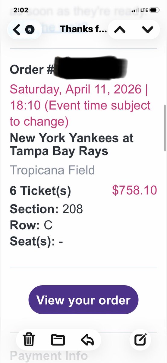 Lutz813's tweet photo. Frustrated @StubHub for their completely dishonest business practices. Let’s get these issues remedied soon! And yes I used the plural of issue. An extra $266.67 in  “total fees*” is an unacceptable racket and should result in jail time! https://t.co/KhzyGsTN6F