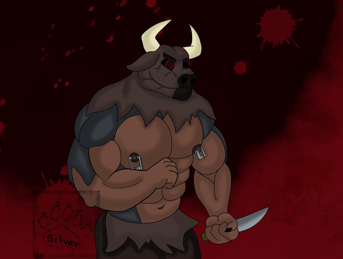 Otro dibujito de mi oc, estoy probando mi tablet 
#furry #bara