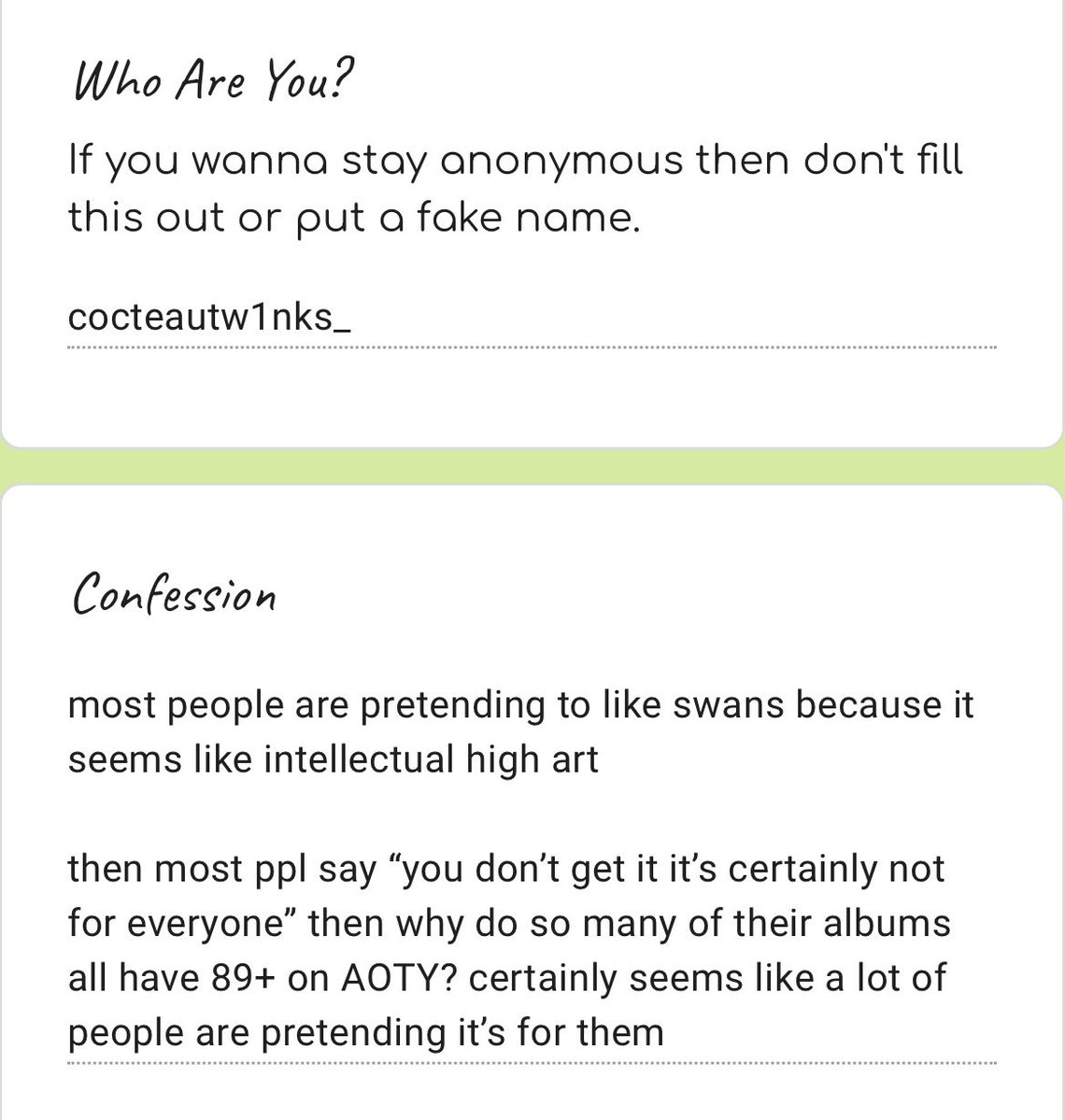 Music Twt Confessions tweet media