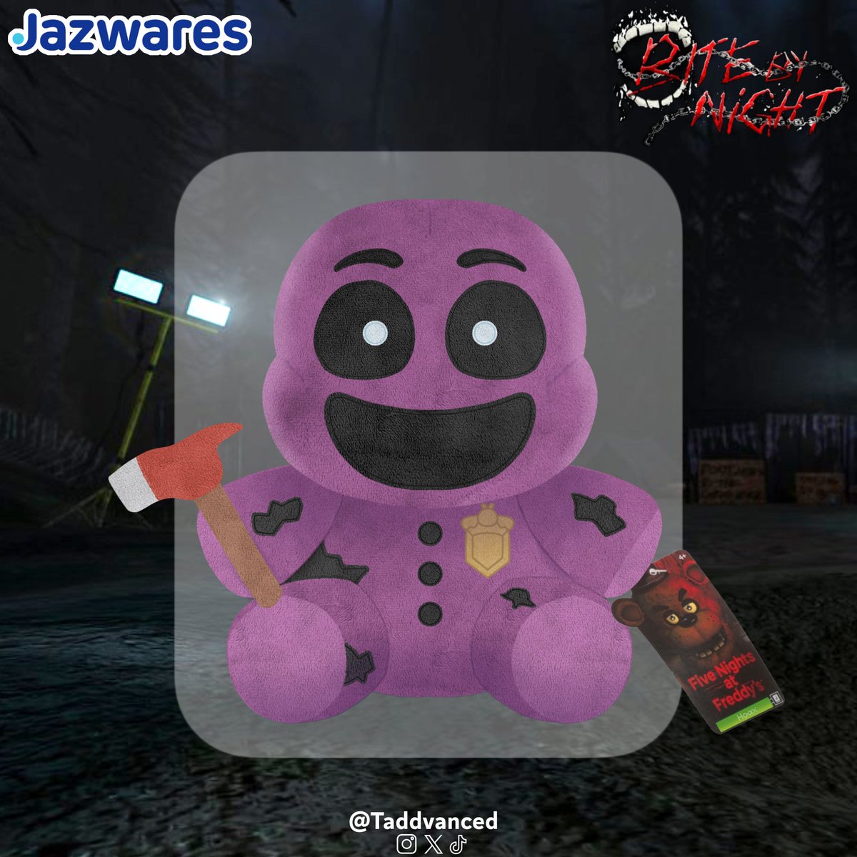 Taddvanced's tweet photo. Jazwares - Bite By Night 🪓 ‘Hoax’ Plush Concept

#Jazwares #FNaF #Plush #Merch https://t.co/AyVpYCJaaW