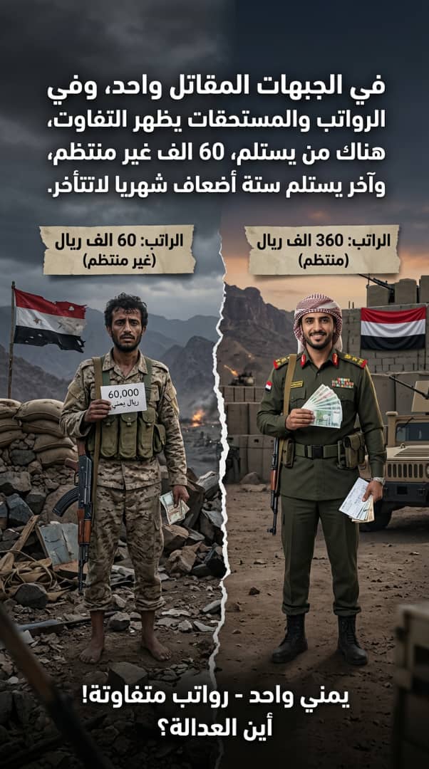 RaefALrwege's tweet photo. في الجبهات المقاتل واحد، وفي الرواتب والمستحقات يظهر التفاوت هناك من يستلم، 60 الف غير منتظم وآخر يستلم ستة أضعاف شهريا لا تتأخر.
#توحيد_رواتب_الجيش
#دمج_التشكيلات_المسلحة
#طاهر_العقيلي https://t.co/1keAkcKcXd