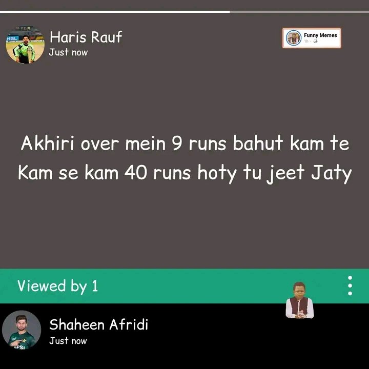 haniyaahere's tweet photo. 😂🖐🏻
#Harisrauf #lahoreqalander https://t.co/CJVhec1JgU