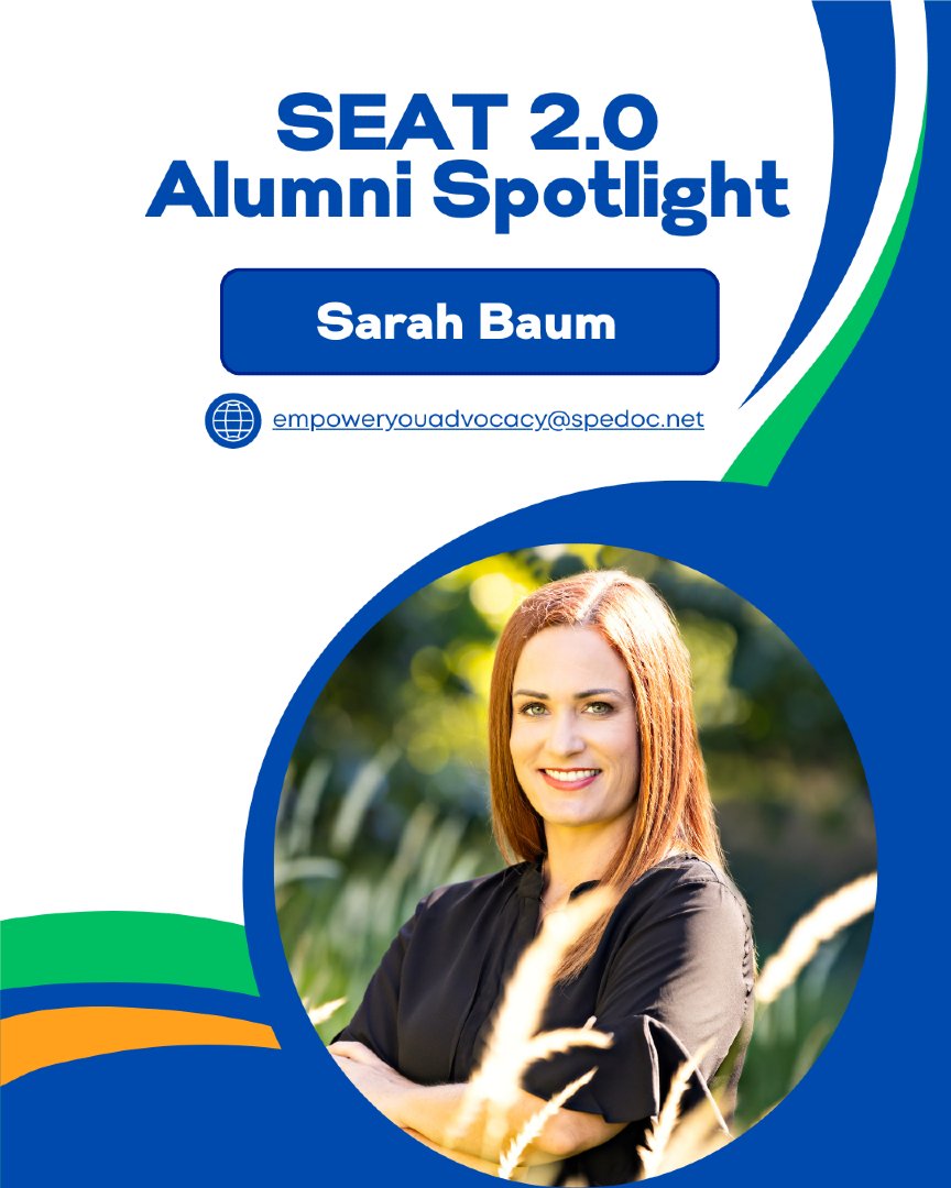 COPAA's tweet photo. 2.0 Alumni Spotlight - Sarah Baum - empoweryouadvocacy@spedoc.net

Share an advocacy success story. Sarah shared valuable insights.
Check out her inspiring reply!

#COPAA #SEAT https://t.co/3IArrwSXIR