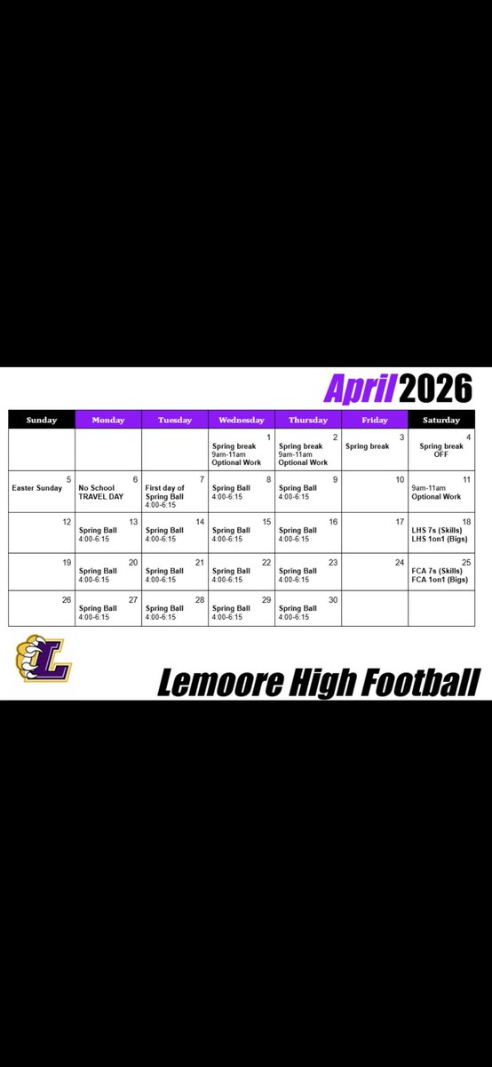 Lemoore High School Football tweet media