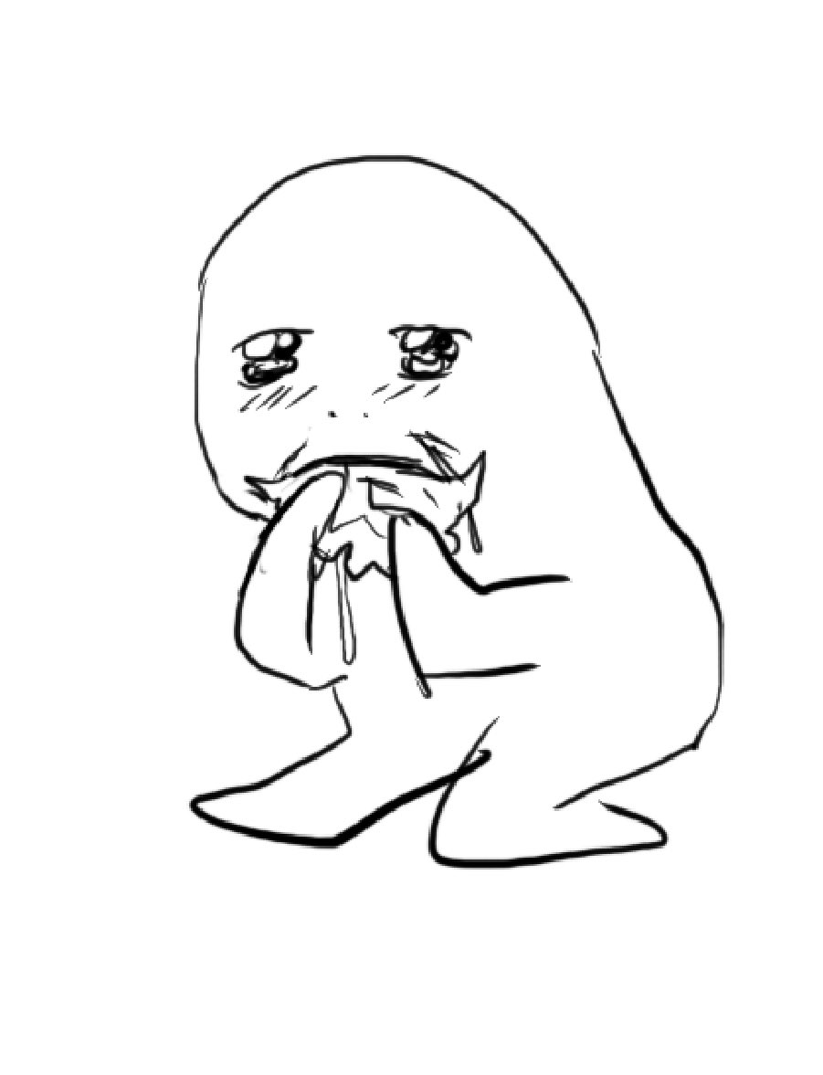 😋bald Baku the art eater😋 tweet media