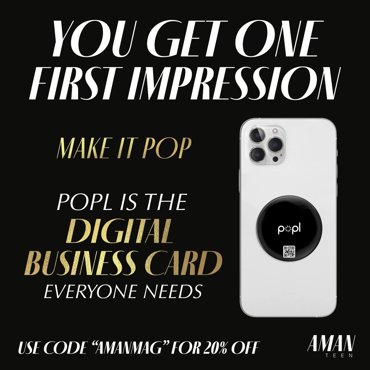 Still handing out paper business cards? It’s 2026… let’s upgrade. ✨
We’re loving Popl for seamless, tap-and-share networking. Make your first impression unforgettable.
popl.co/?ref=AMANISAMS
#AmanMagazine #Popl #NetworkingReimagined #DigitalBusinessCard #EntrepreneurLife