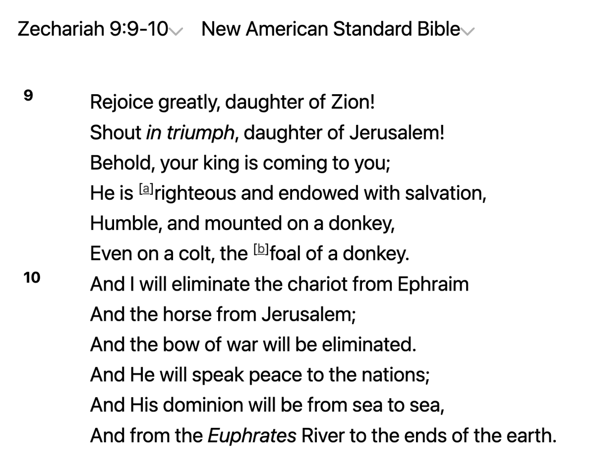 ScooterMagruder's tweet photo. #NotesFromChurch
Palm Sunday - The King is Coming - Zechariah 9:9-10; Matthew 21:1-11
• Matthew was writing to prove that Jesus was the messiah
• Jerusalem is the capitol, controlled and dominated by the Romans
• The Jewish people had enjoyed Jerusalem under King David but are now miserable under gentile rule
• Bethphage = city of unripe figs (symbolic of the Jewish people)
• Why does Jesus come into the city? To proclaim he is king (Psalm 118)
• What are we saved from? The wrath of God and our sins
• Jesus came in righteousness
• Jesus came in meek and humble
• When God says I need your time, resources, money, do you let it go or hang on to it?
• God expects us to do just as God instructs us to do
• The reason things aren’t working out in our lives is because we are not doing just as Jesus instructs
• The Jewish people wanted Jesus to conquer the Romans
• Jesus was conquering sin not the Romans
• Change starts with yourself not with others
Gentleness, meekness, mildness, being able to forgive is a sign of sanctification in believers
• People want salvation without sanctification
• The Jewish people did not understand God’s deity
• The nation of Israel was spiritually dead
• Jerusalem rejected her king (Matthew 23:37-39)
• If you reject God your life will be desolate (Matthew 23:37-39)
• The king has come
• Is Jesus your king?