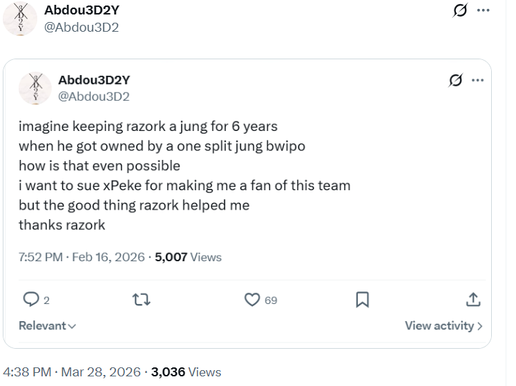 Abdou3D2's tweet photo. @FNATIC FNC lost caps lost rekkless lost broxah lost hily lost bwipo lost nemesis 
this team who was wining and their worse is lose to g2 prime 
but have no problem with razork xD https://t.co/AXzboeb57x