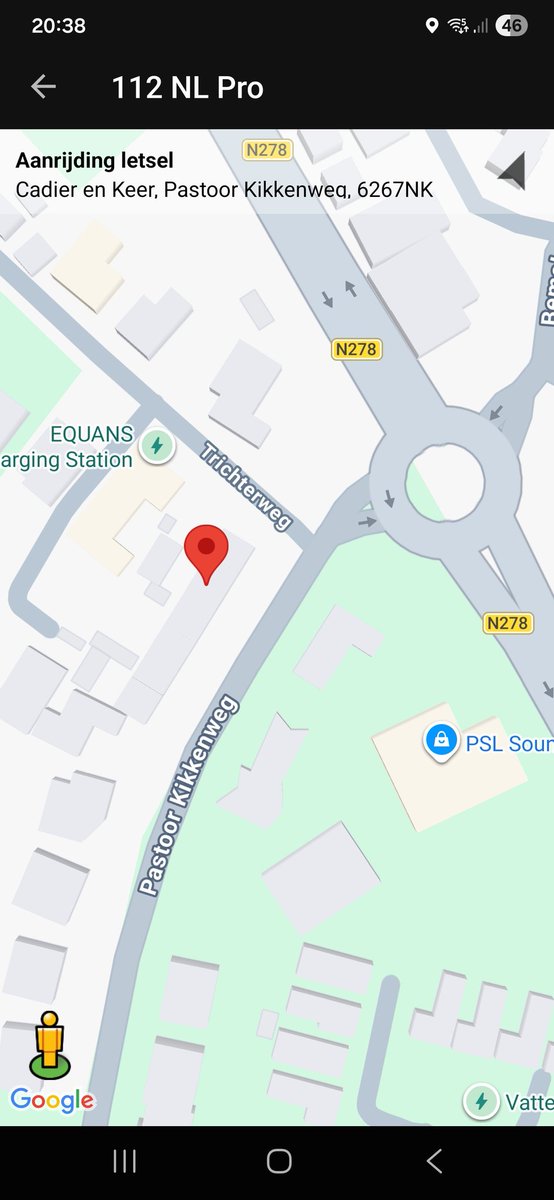 112 melding Aanrijding vermoedelijk met letsel op Pastoor Kikkenweg