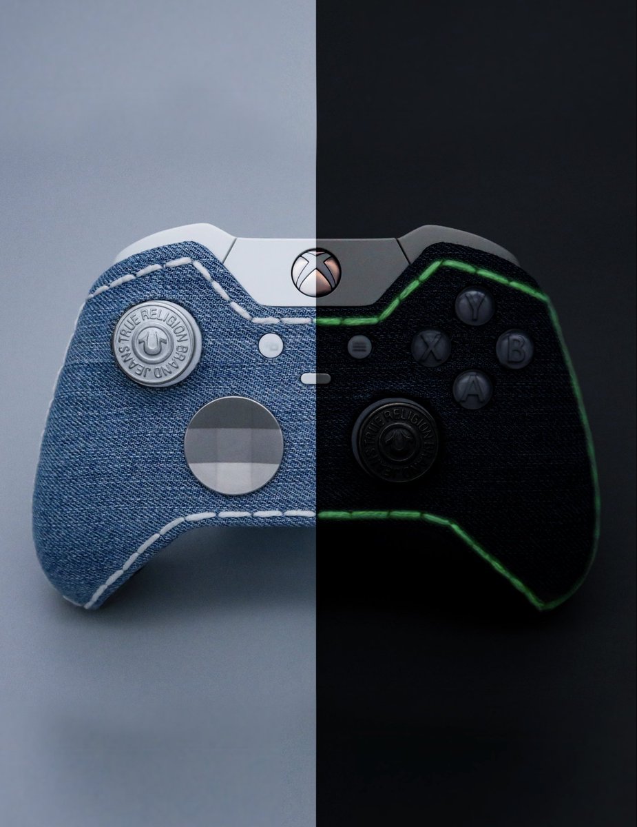 JaffaSaba's tweet photo. True Religion x Jaffa Saba XBOX Controller cancelled collab circa. 2021 https://t.co/XP5tIUTWH9