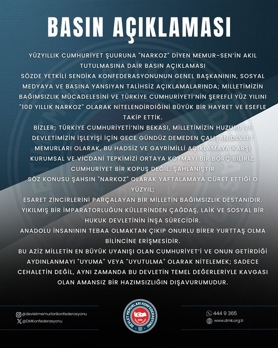 Devlet Memurları Konfederasyonu tweet media