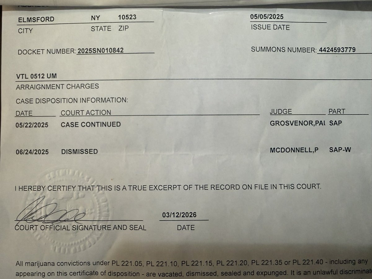 TriggerTjay's tweet photo. MTA/TBTA Police Officer Edward J. Elsis never shows up to court to prove his allegations of me owning unpaid tolls. Case gets dismissed by Manhattan Judge, but MTA keeps a suspension on my registration for unpaid tolls. Claims were unpaid tolls, parking tickets, insurance laps. https://t.co/oiS5tdRyET