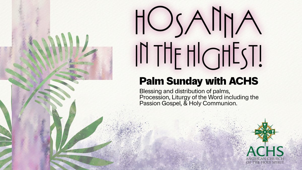 WalkLikeLions1's tweet photo. 🌿🌿 HOSANNA IN THE HIGHEST!  Join us in for the start of Holy Week with the Liturgy of the Palms followed by a reading of the Passion.  📅🕛 TODAY at 1pm (AZ/PST time). 
https://t.co/nyubeeUpVu
#palmSunday #achspv #sundayservice #Lent2026 https://t.co/5vNGdZRAiw